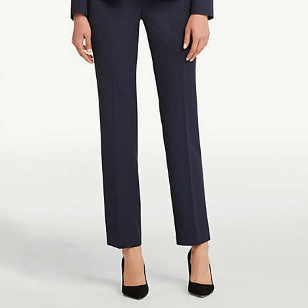 Ann Taylor Navy Straight Leg Pants
